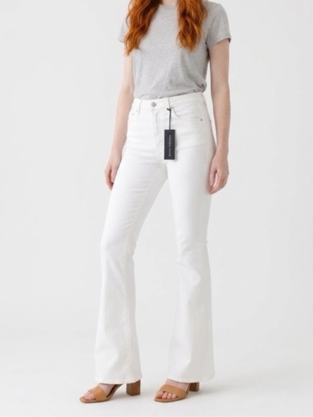 NWT Veronica Beard Beverly Skinny Flare White Size 29